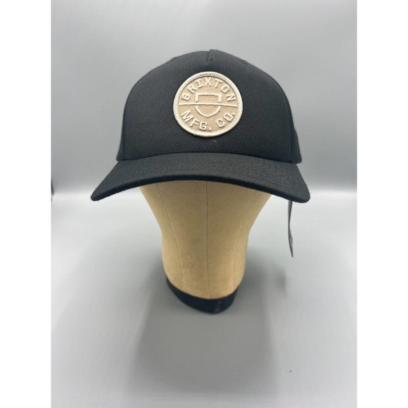 NWT MENS BRIXTON BLACK SNAPBACK ADJUSTABLE HAT CAP ONE SIZE - Picture 1 of 7